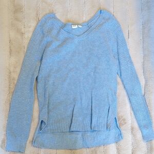 GAP Sky Blue Knit V-Neck Sweater